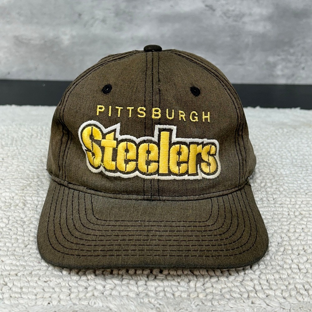 90s Vintage Starter Pittsburgh Steelers Snapback Hat OSFA Faded Embroidered Cap